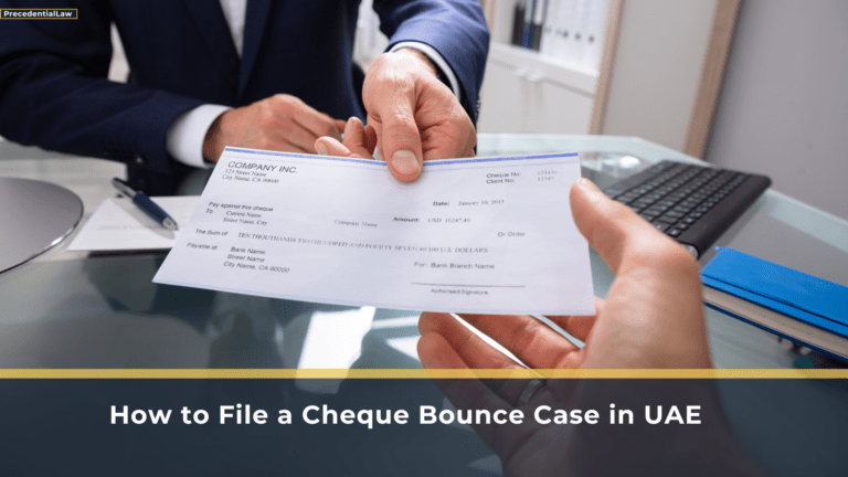 How to File a Cheque Bounce Case in UAE
