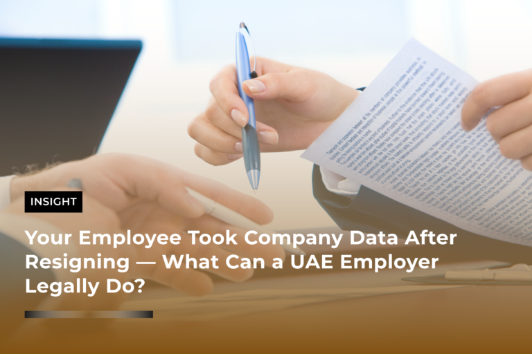 Your Employee Took Company Data After Resigning — What Can a UAE Employer Legally Do?