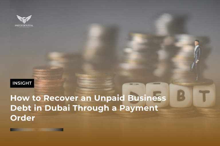 How to Recover an Unpaid Business Debt in Dubai Through a Payment Order